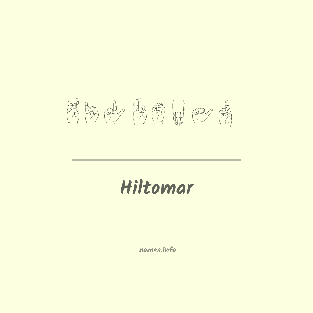 Hiltomar em Libras