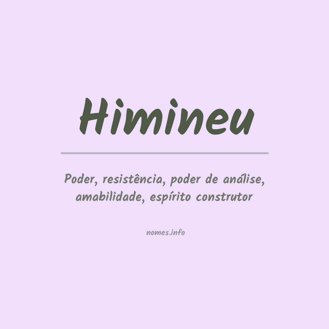 Significado do nome Himineu