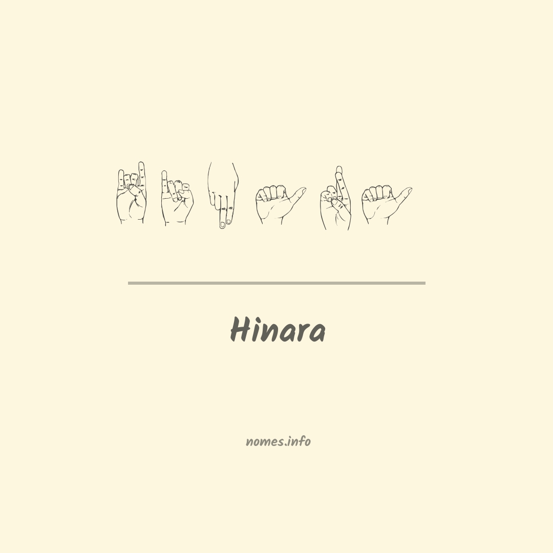 Hinara em Libras