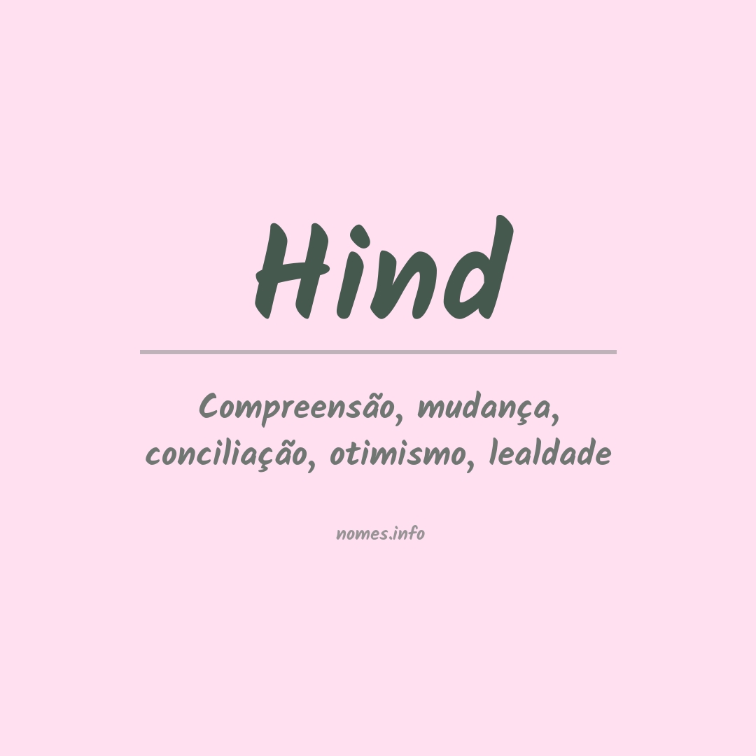 Significado do nome Hind