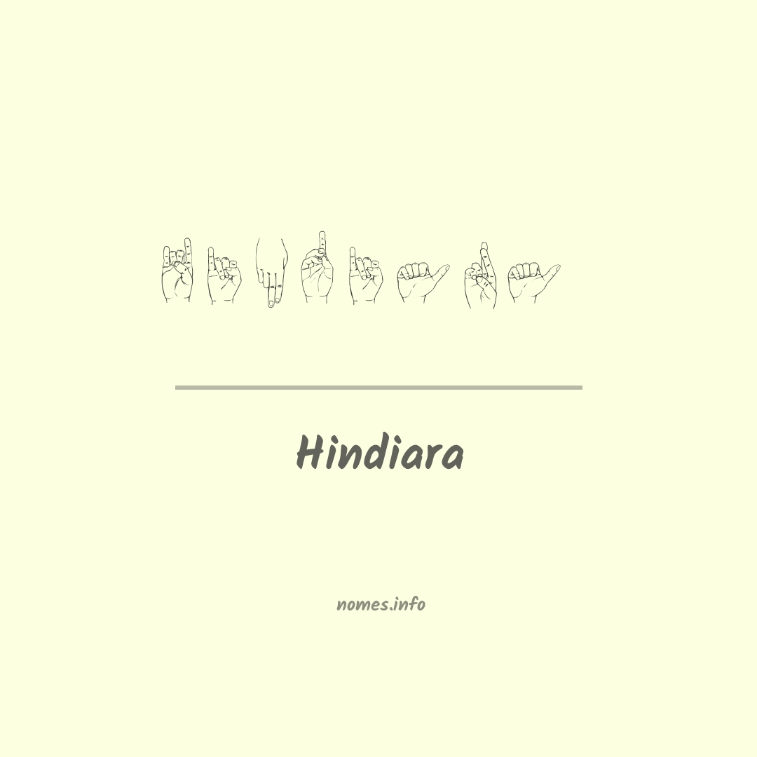 Hindiara em Libras