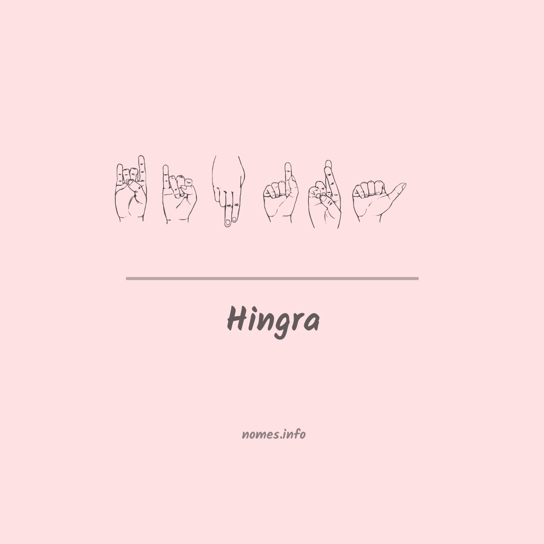 Hingra em Libras