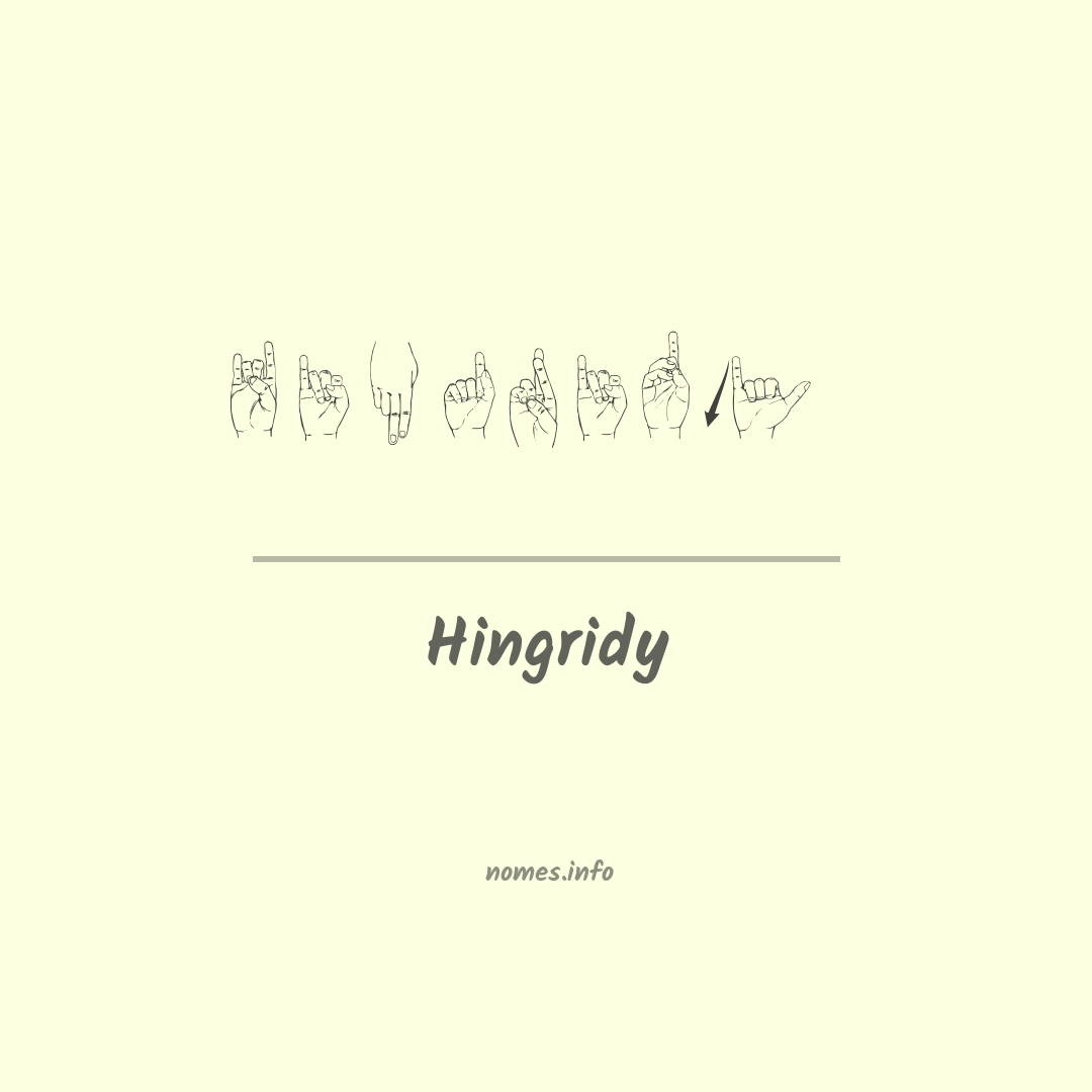 Hingridy em Libras