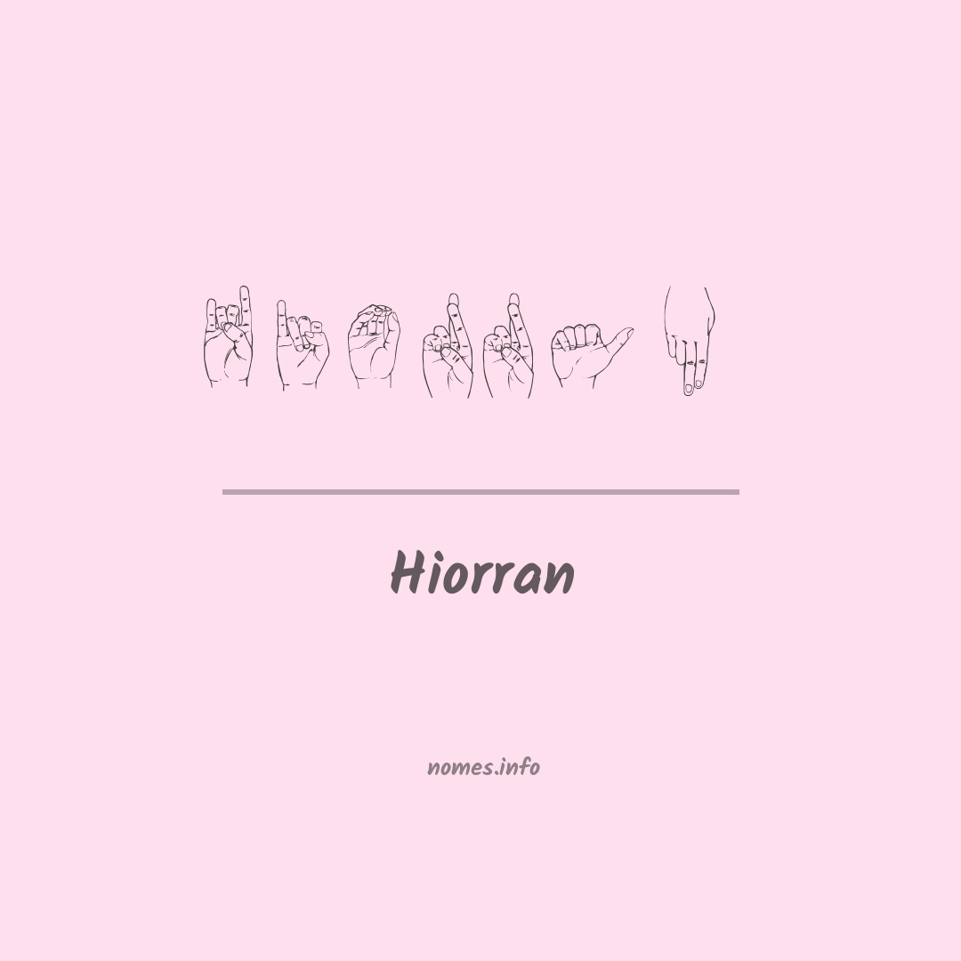 Hiorran em Libras