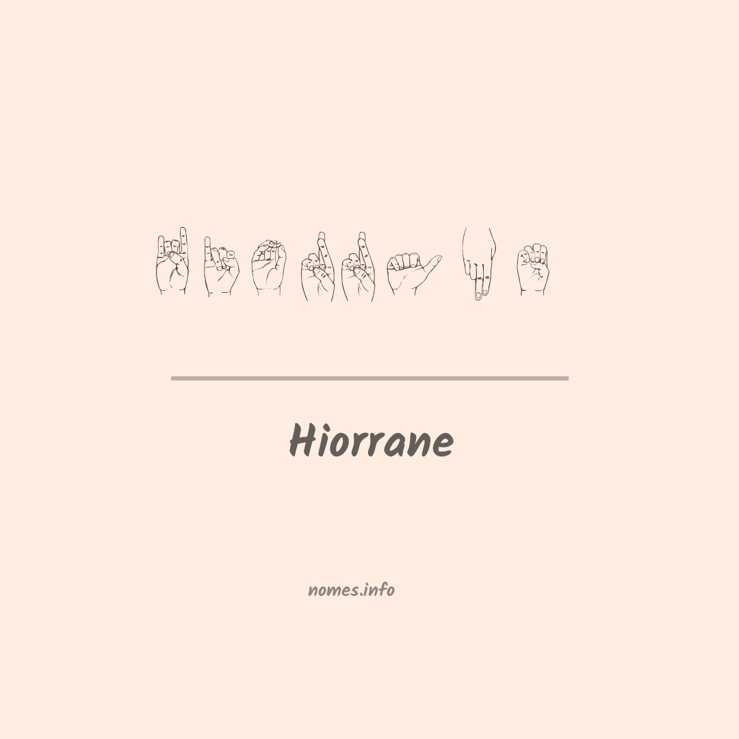 Hiorrane em Libras