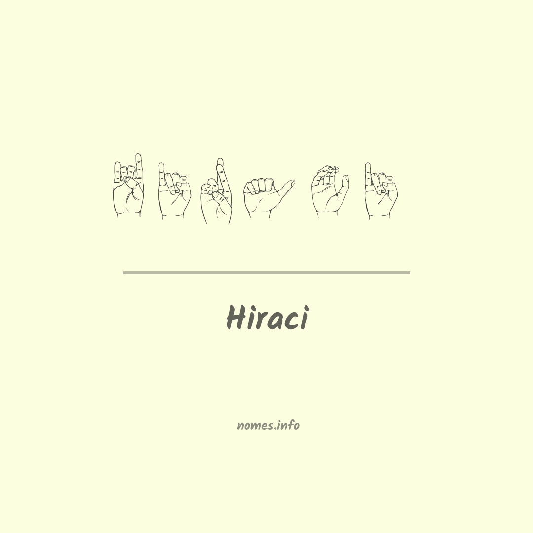 Hiraci em Libras