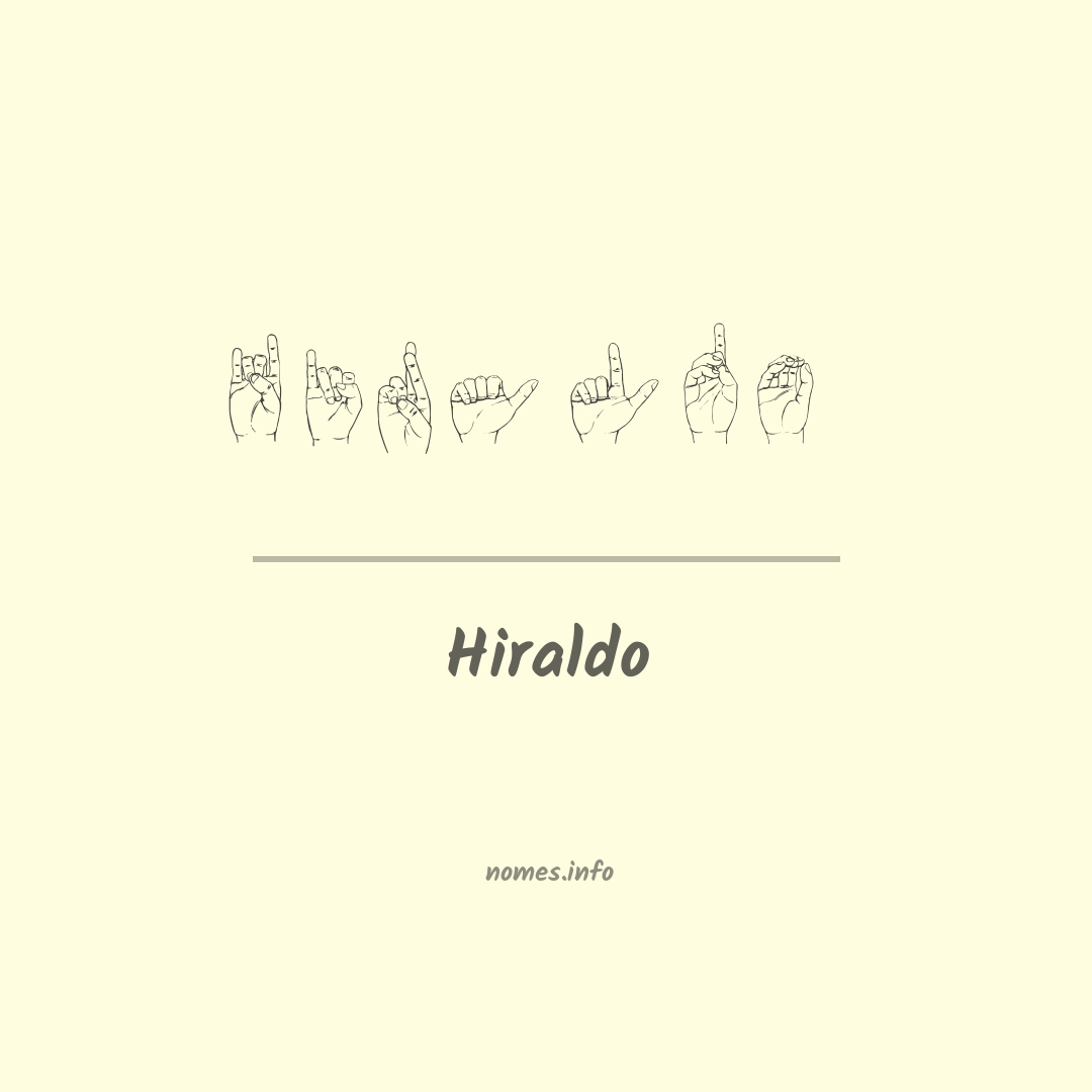 Hiraldo em Libras