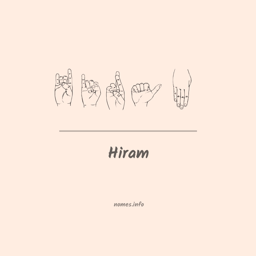 Hiram em Libras