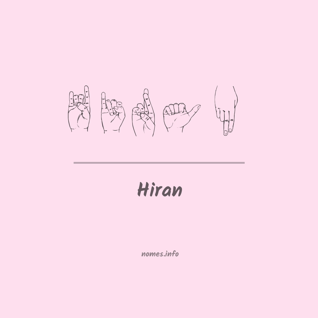 Hiran em Libras