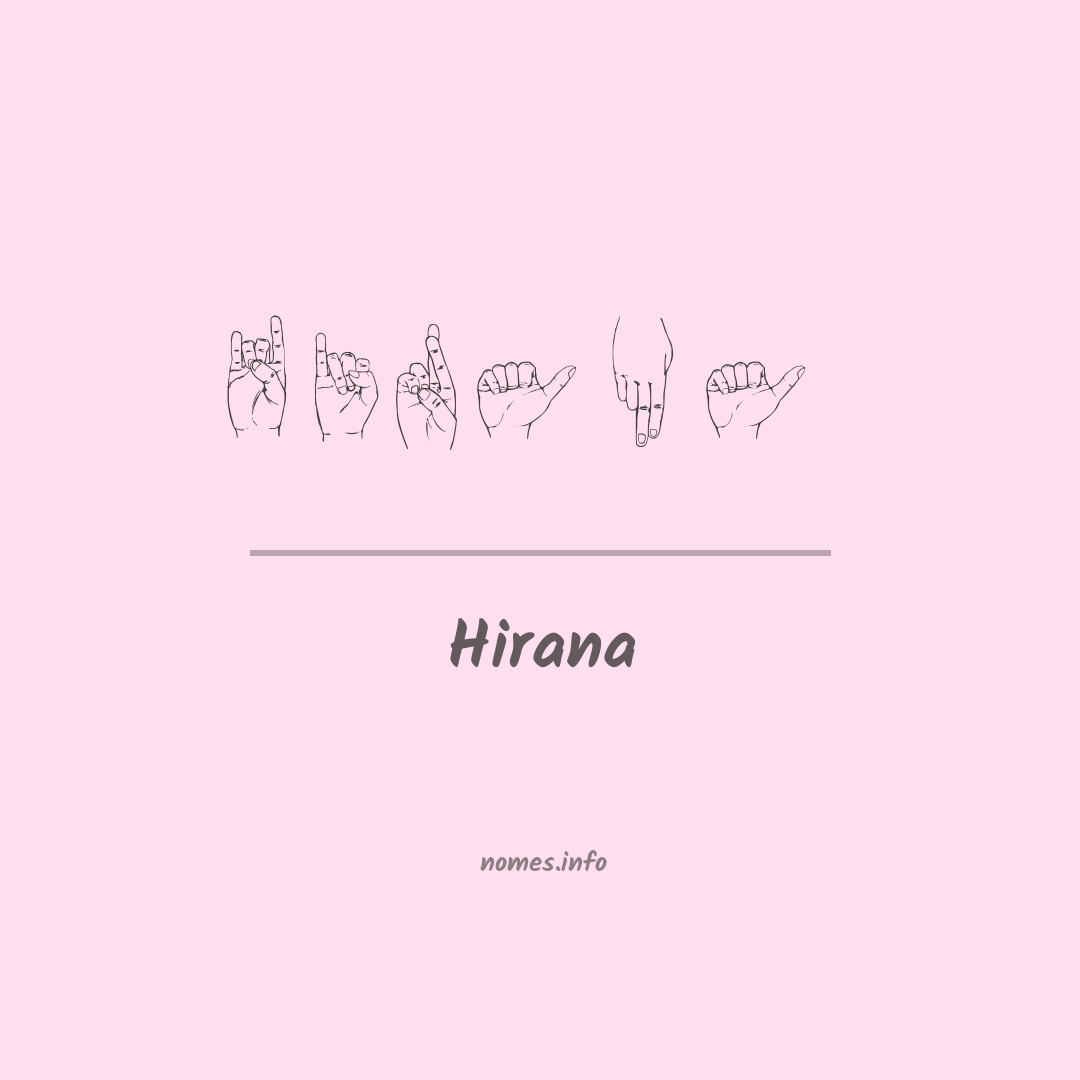 Hirana em Libras
