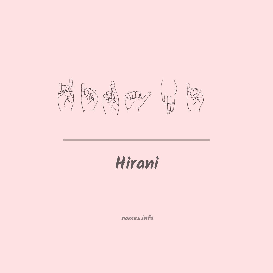 Hirani em Libras