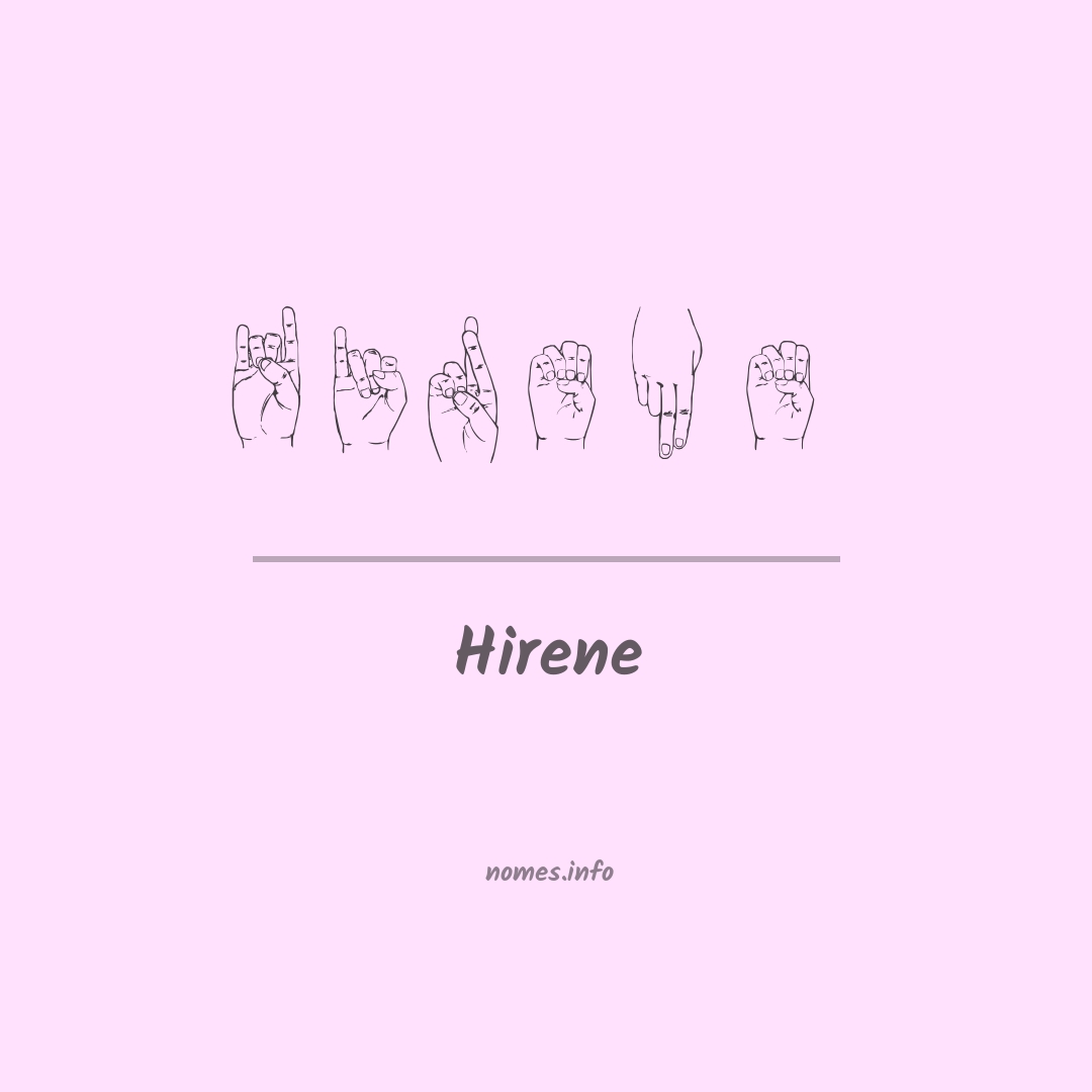 Hirene em Libras