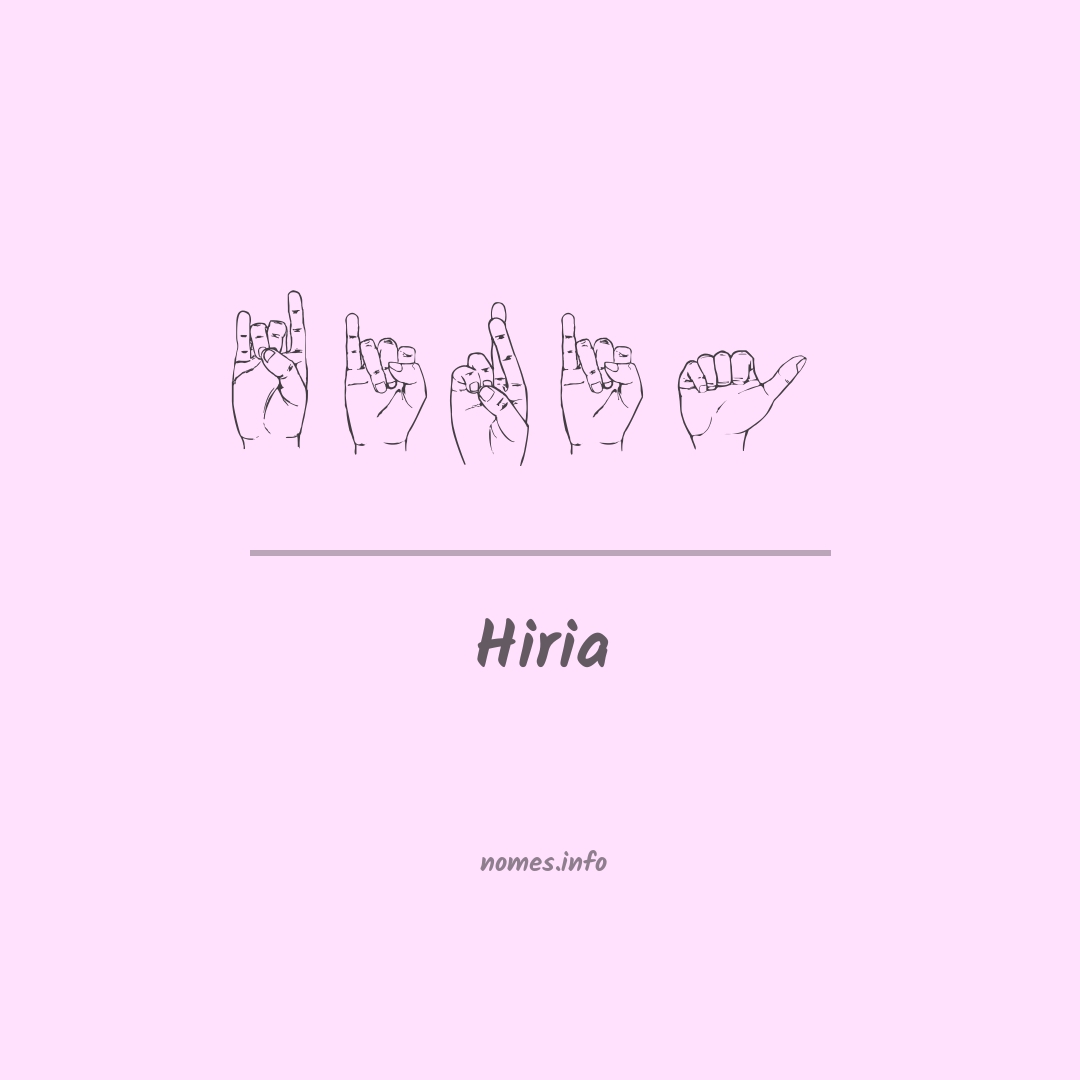 Hiria em Libras