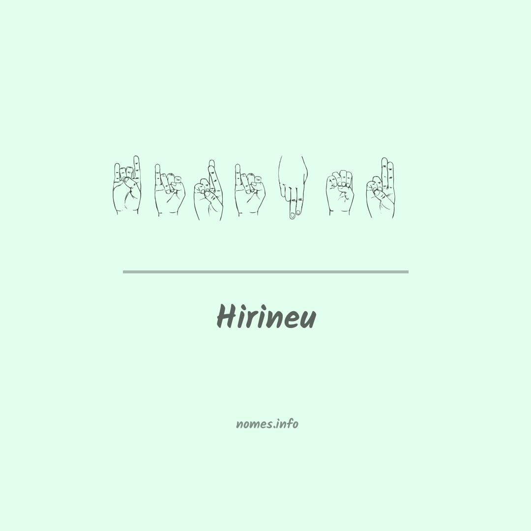 Hirineu em Libras