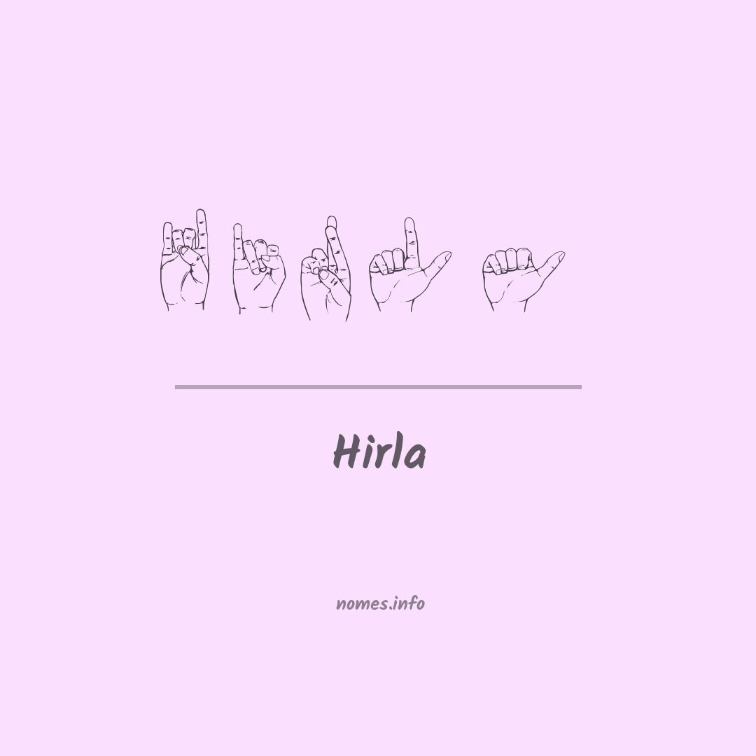 Hirla em Libras