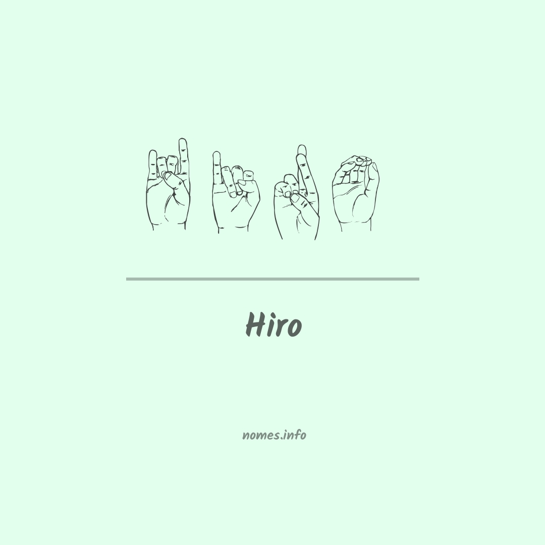 Hiro em Libras