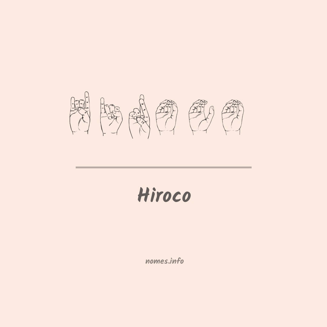 Hiroco em Libras