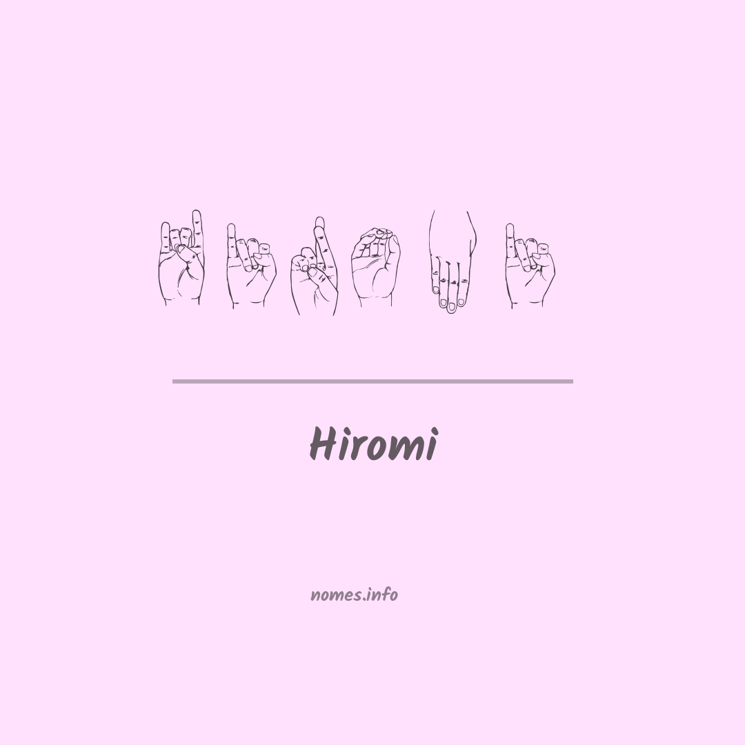 Hiromi em Libras