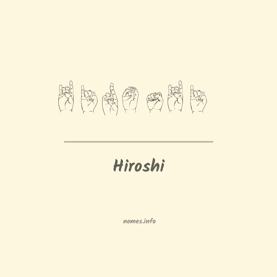 Hiroshi em Libras