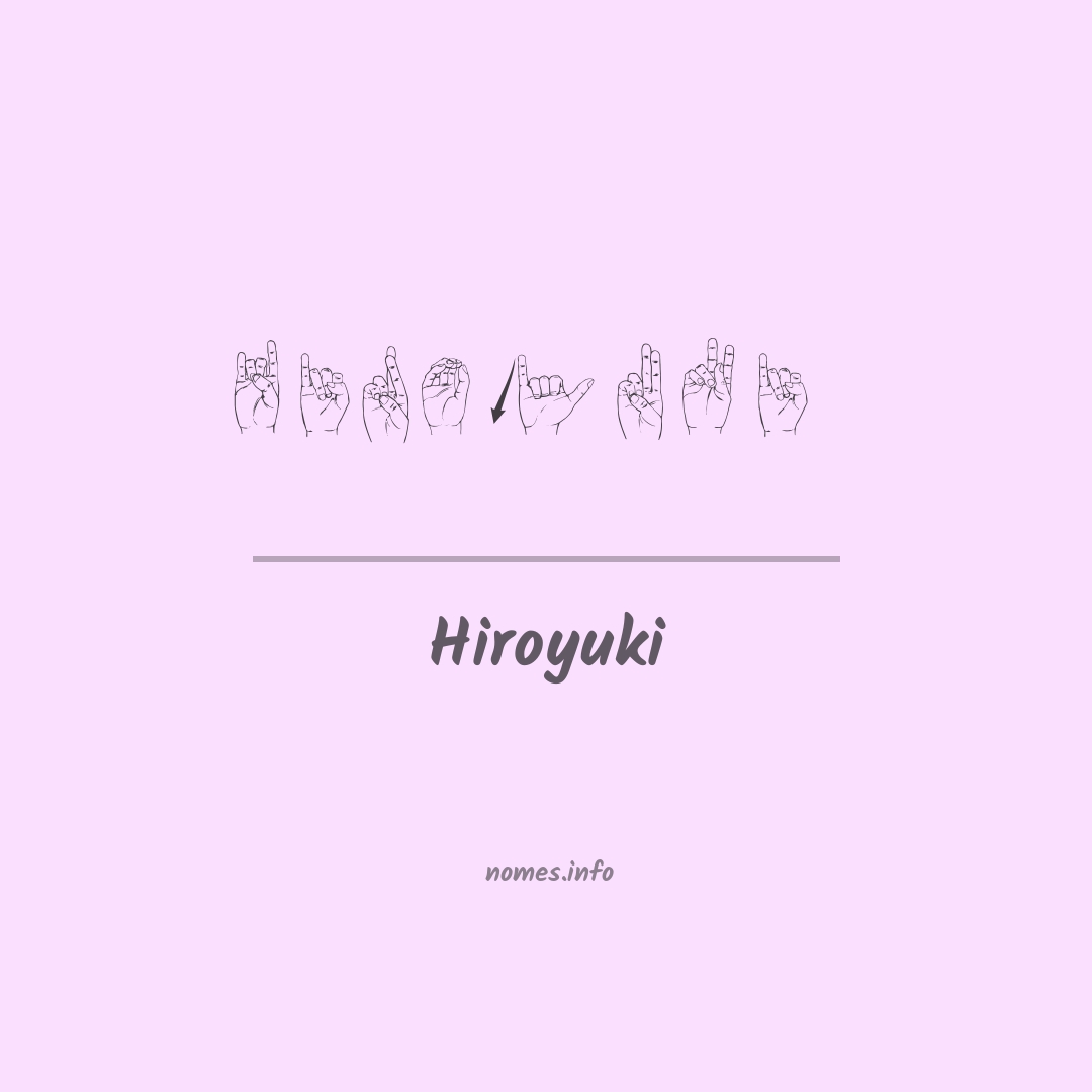 Hiroyuki em Libras