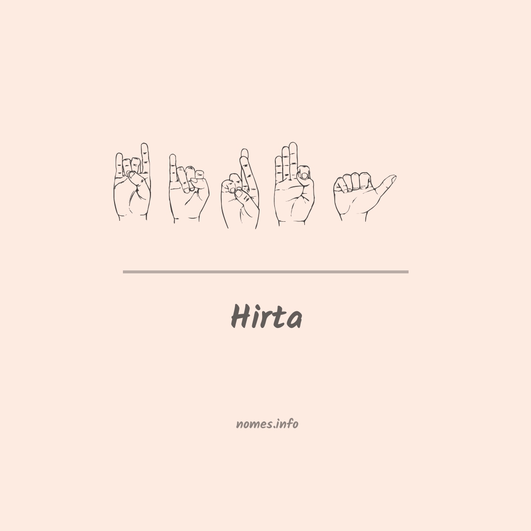 Hirta em Libras