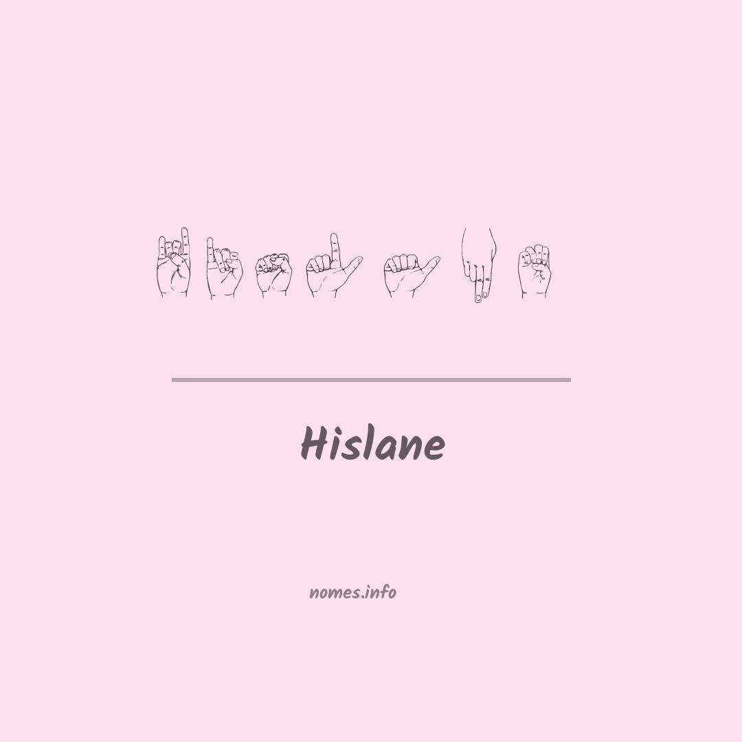 Hislane em Libras