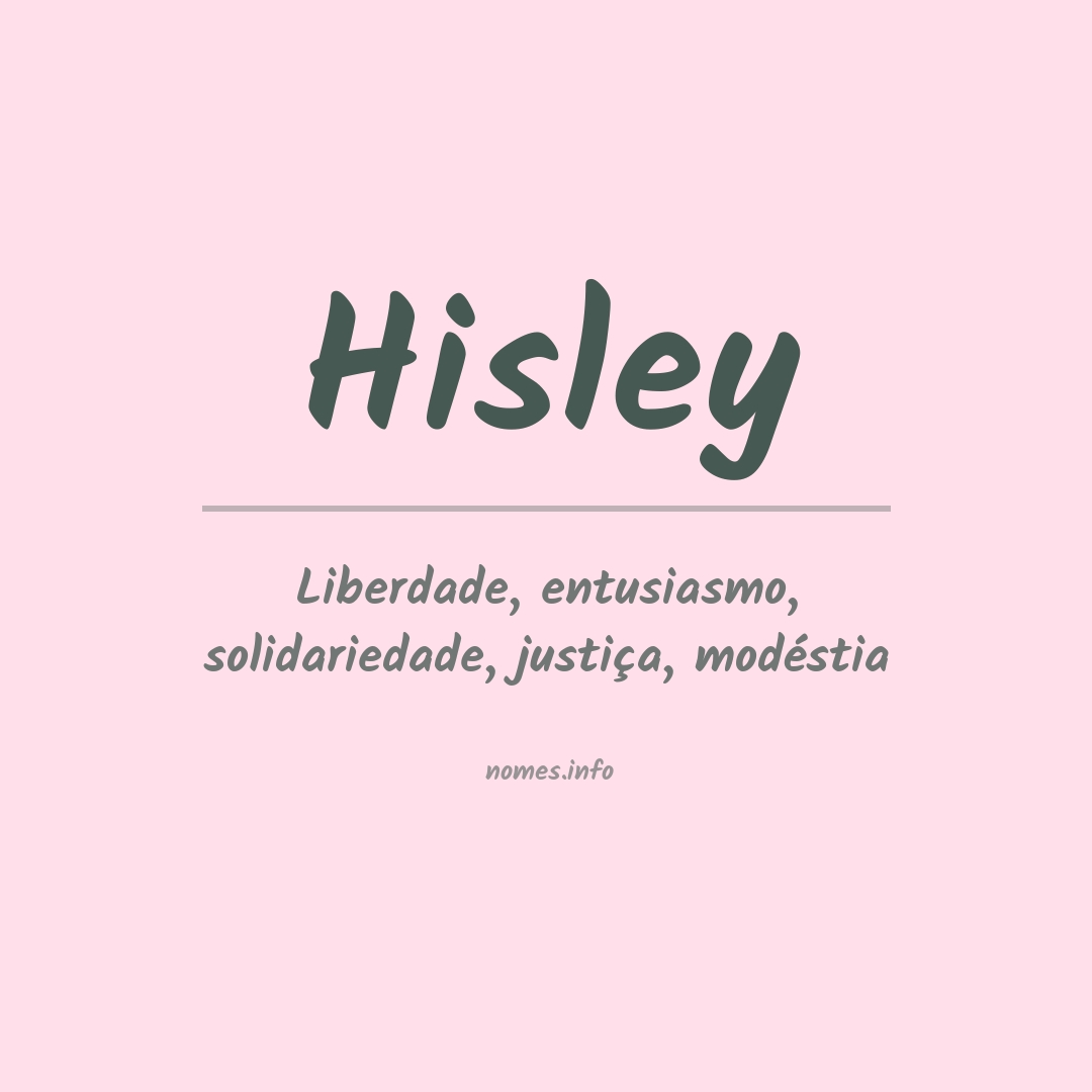 Significado do nome Hisley
