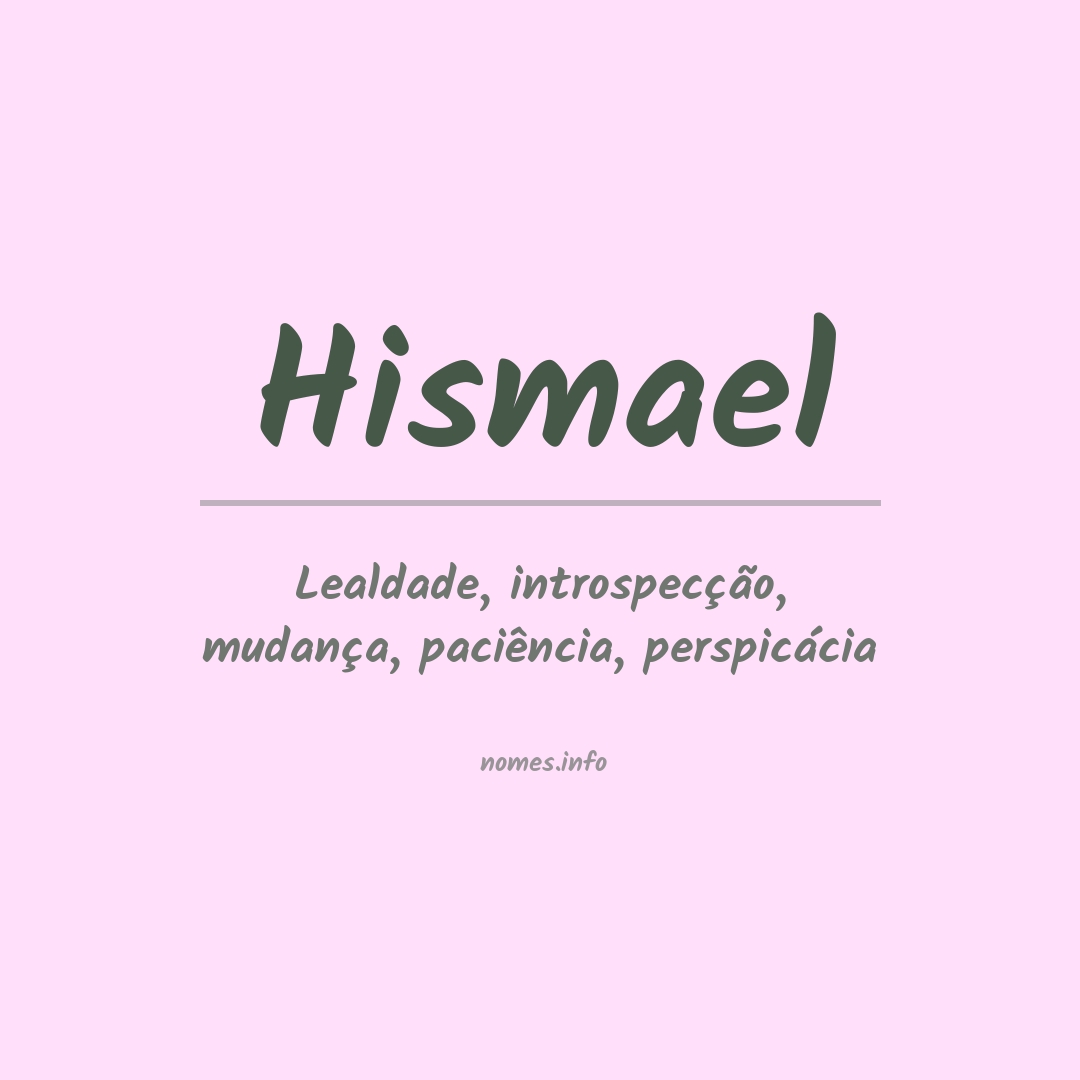 Significado do nome Hismael