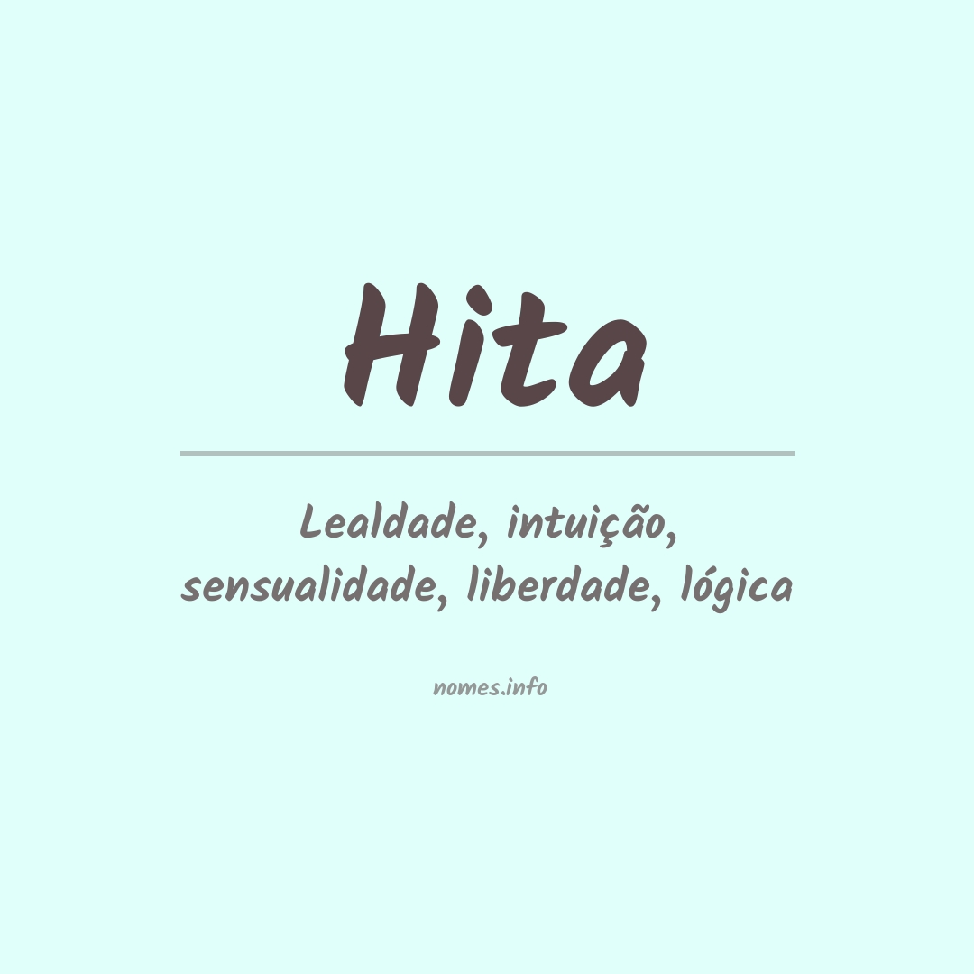 Significado do nome Hita