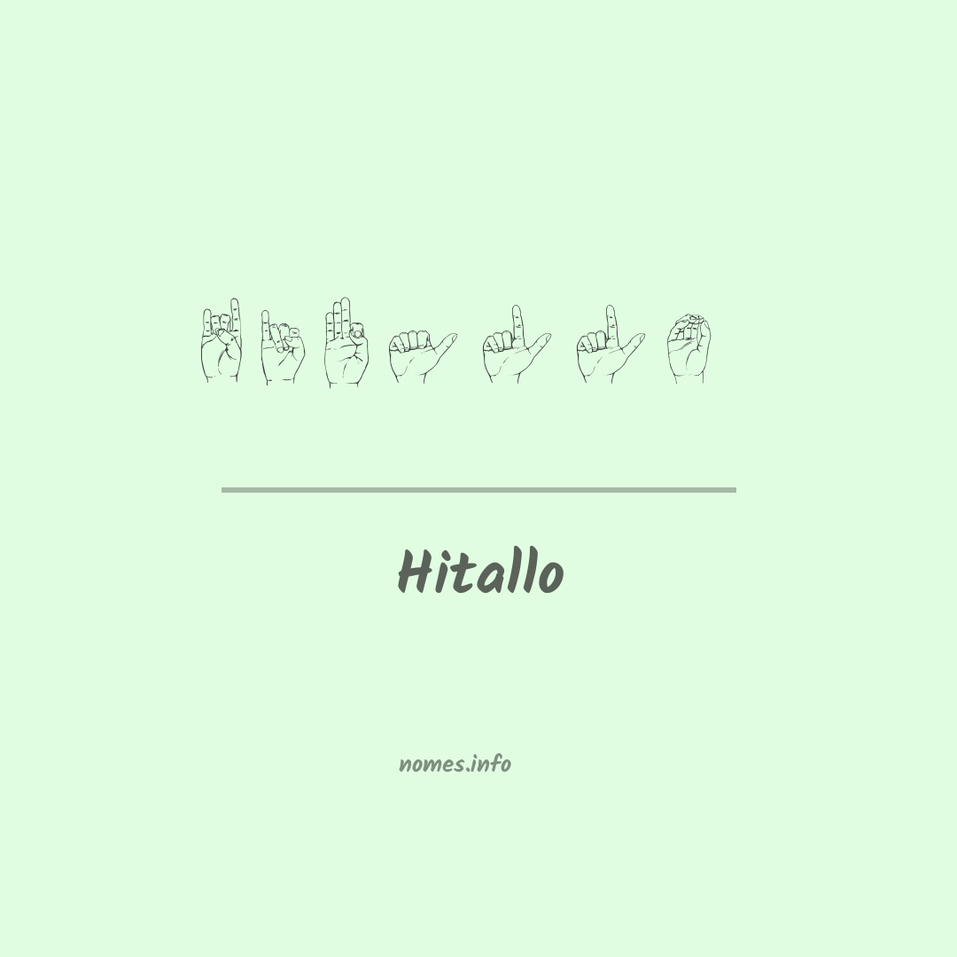 Hitallo em Libras
