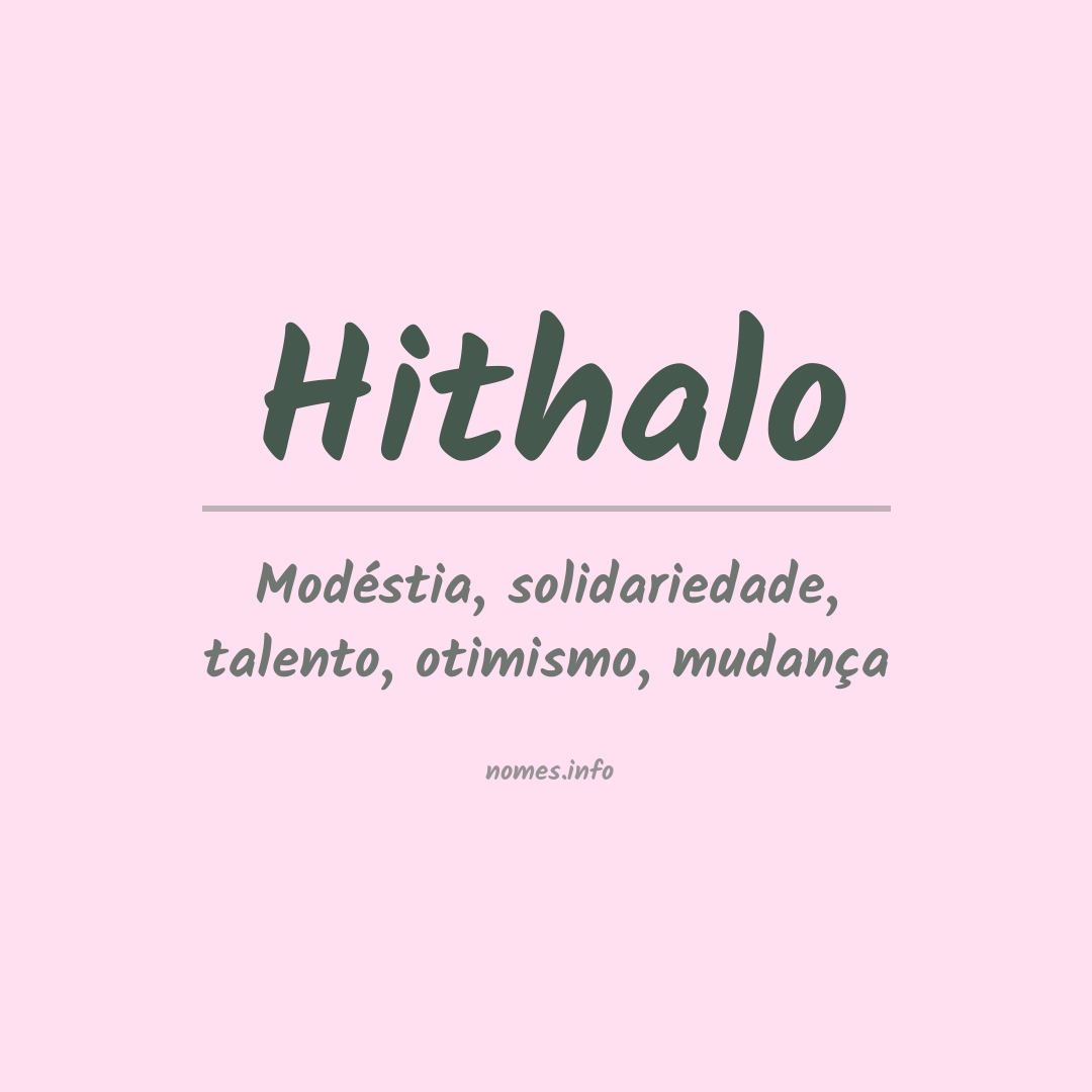 Significado do nome Hithalo