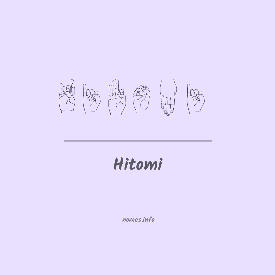 Hitomi em Libras