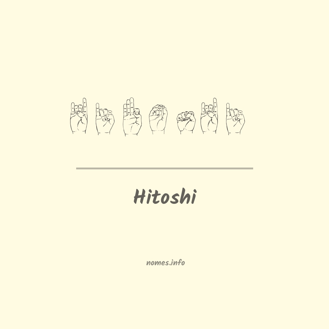 Hitoshi em Libras
