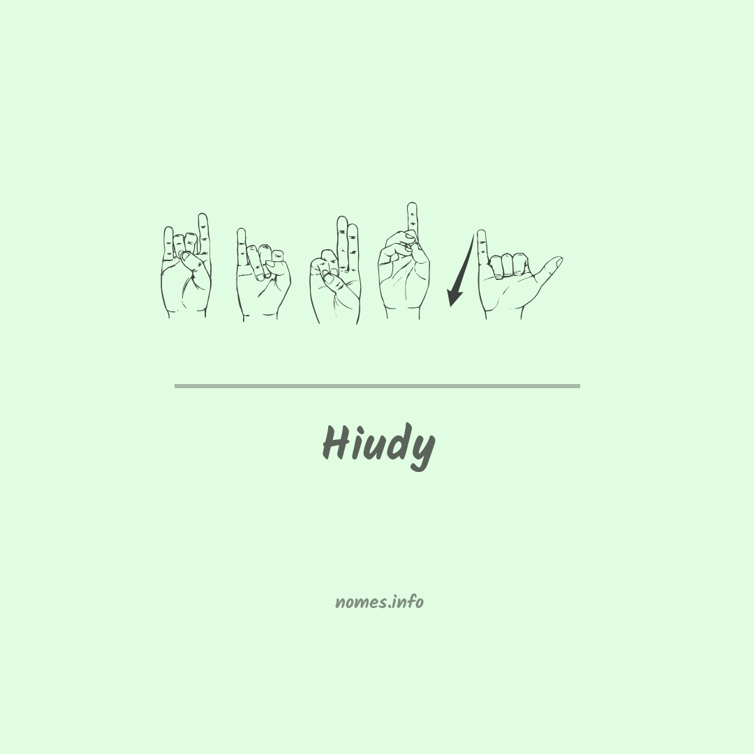 Hiudy em Libras