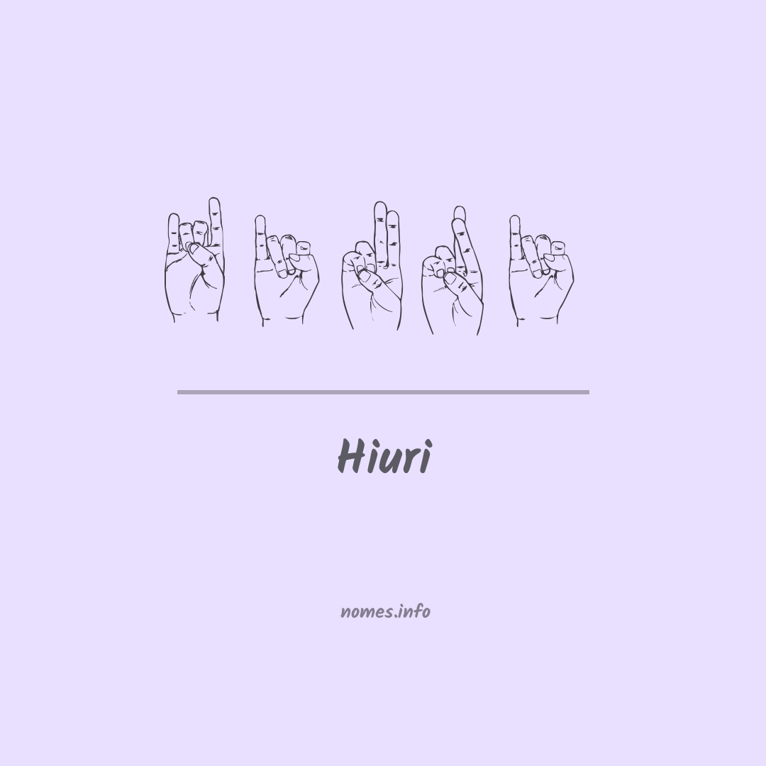 Hiuri em Libras