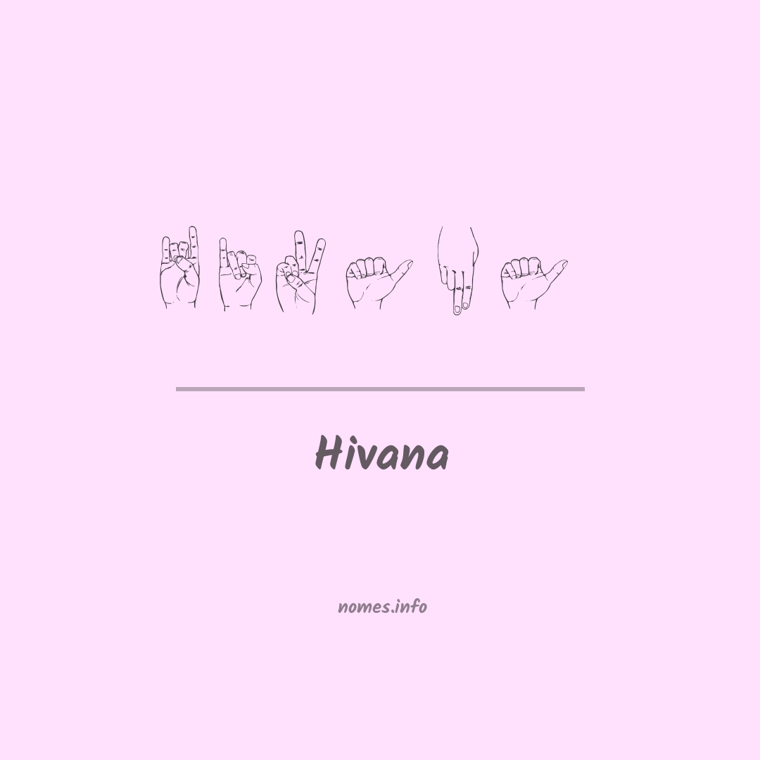 Hivana em Libras