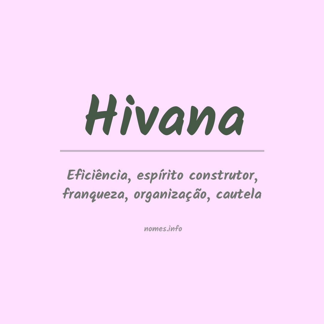 Significado do nome Hivana