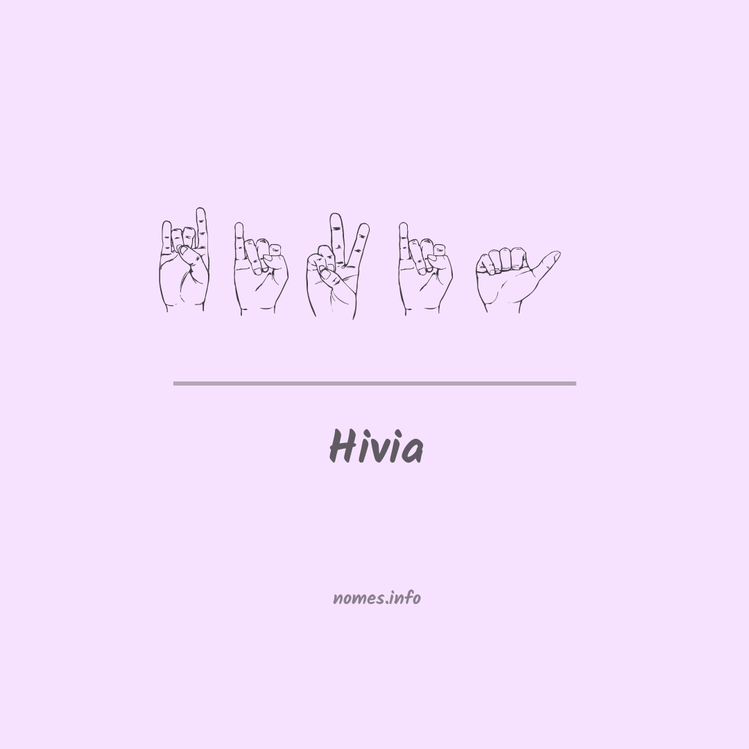 Hivia em Libras