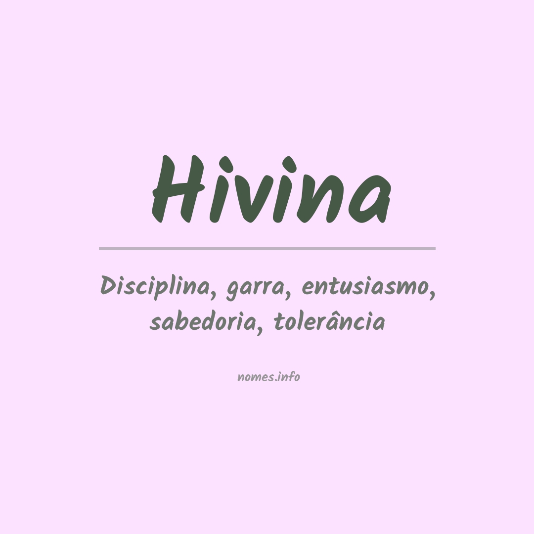 Significado do nome Hivina