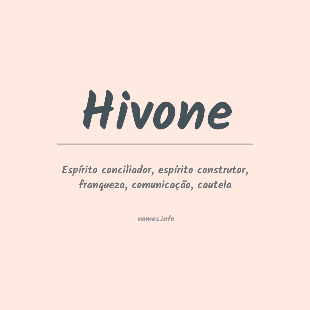 Significado do nome Hivone