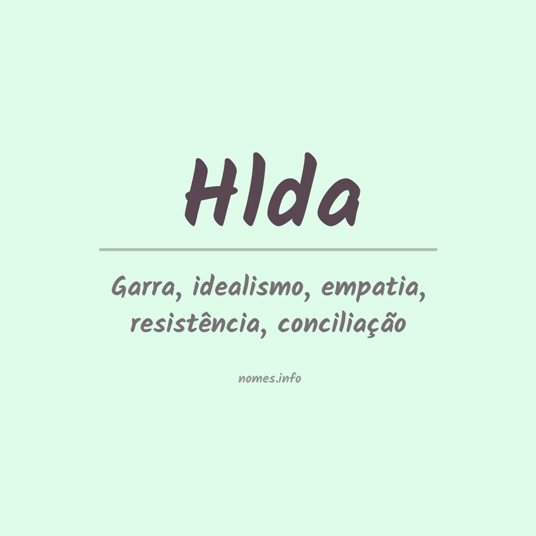 Significado do nome Hlda