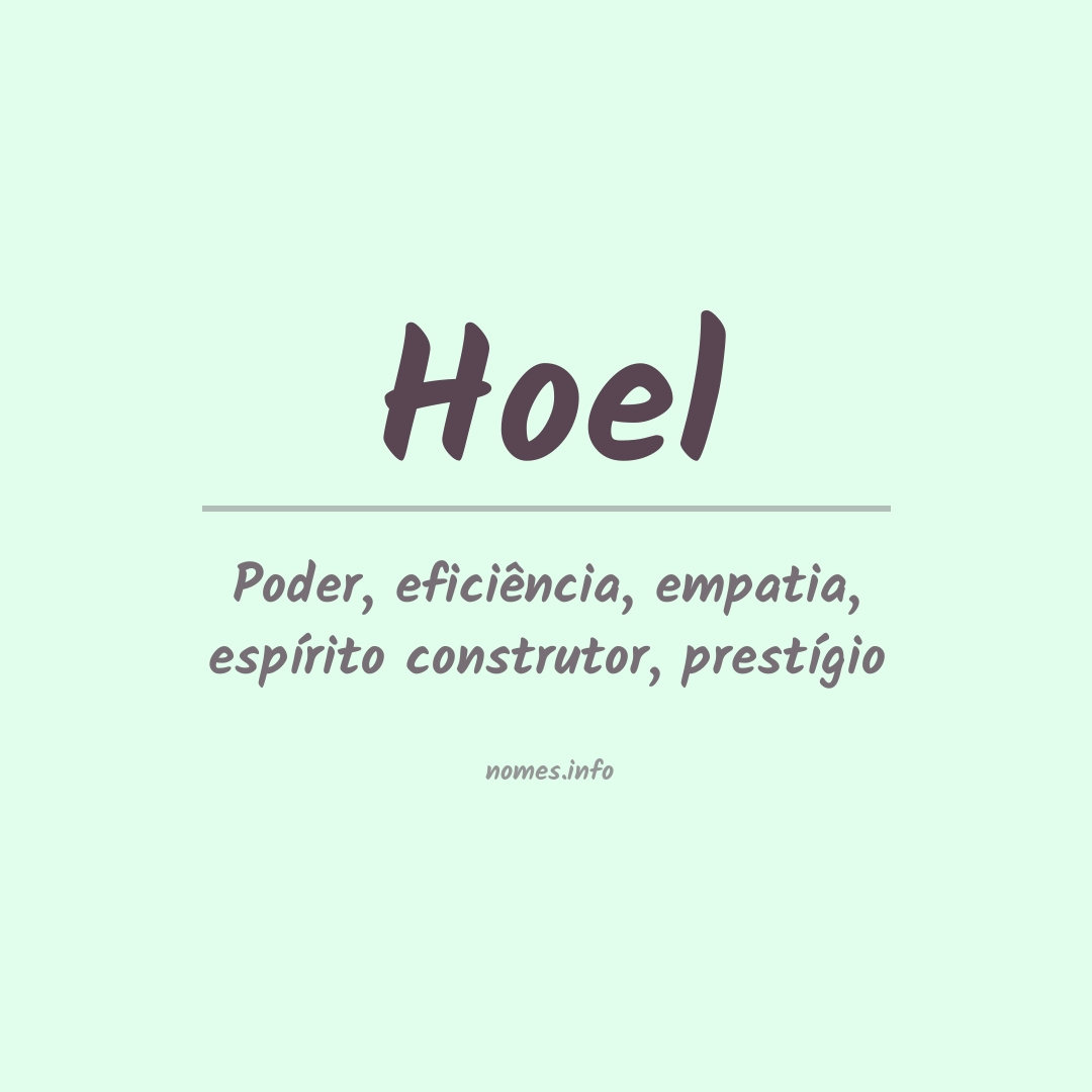 Significado do nome Hoel