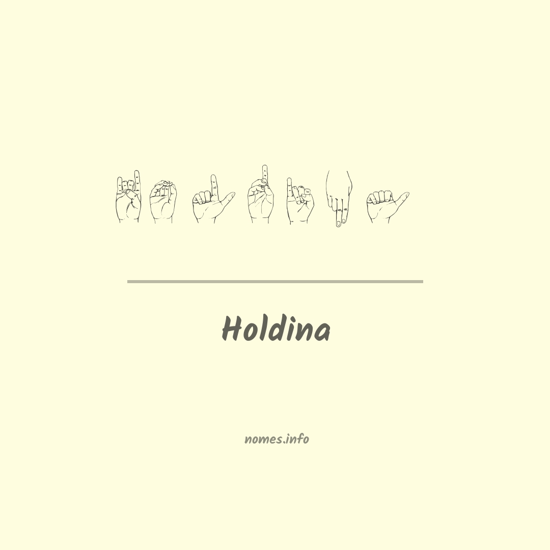 Holdina em Libras Holdina em Libras