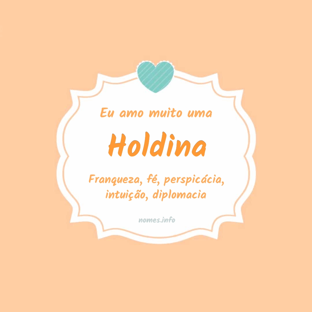 Eu amo muito Holdina Eu amo muito Holdina