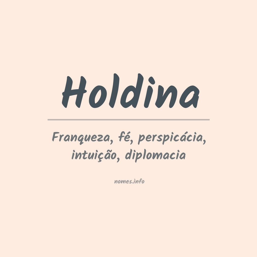 Significado do nome Holdina