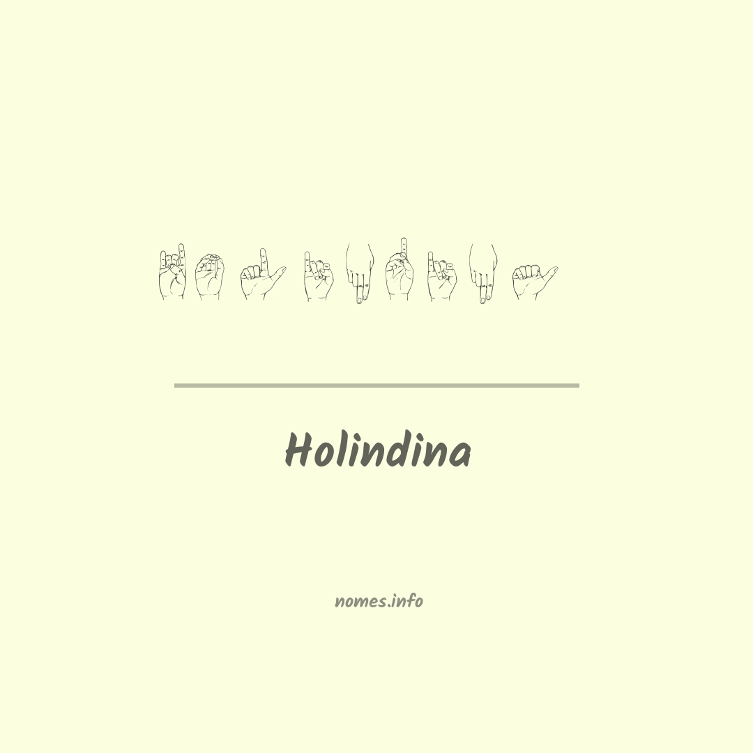 Holindina em Libras
