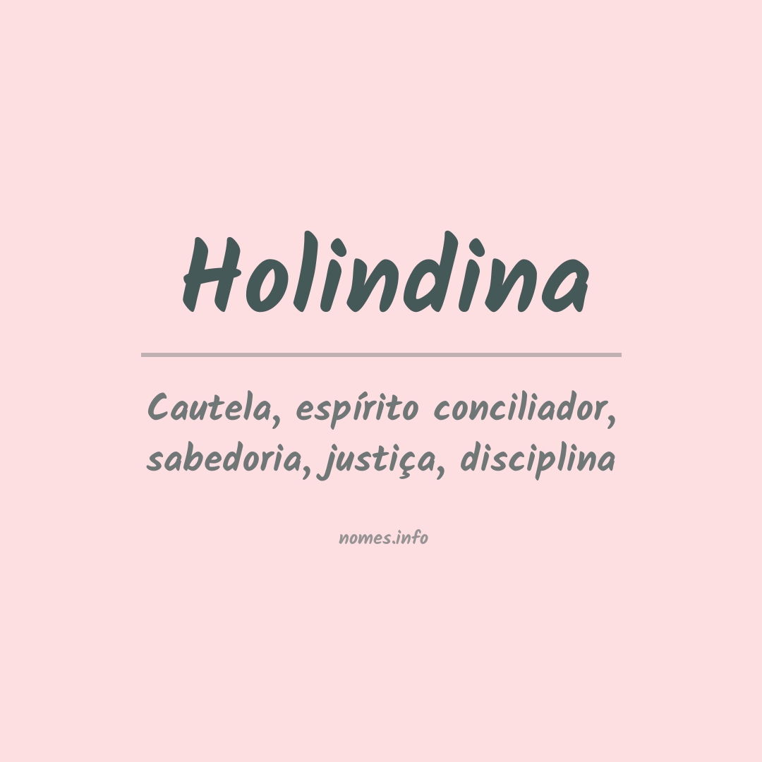 Significado do nome Holindina