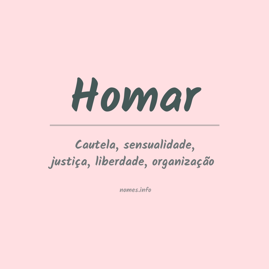 Significado do nome Homar