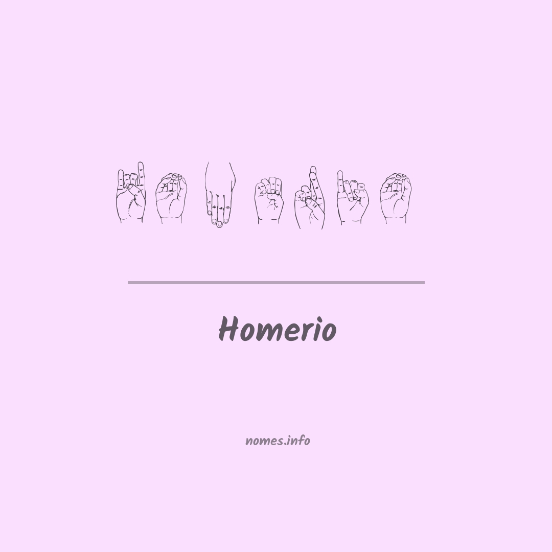 Homerio em Libras