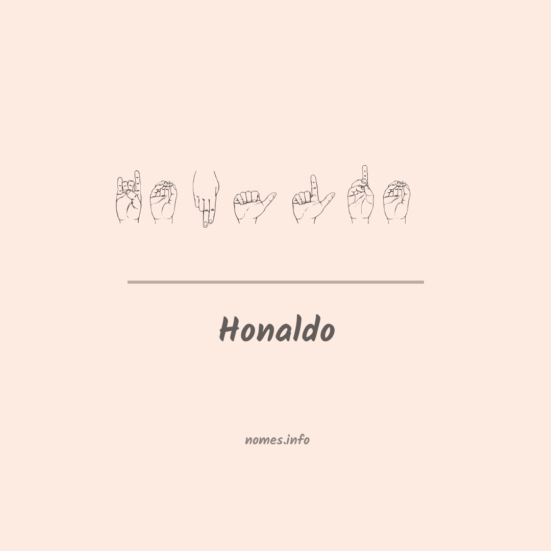 Honaldo em Libras